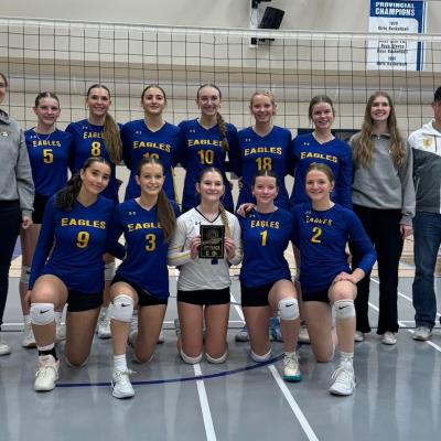 Immanuel Christian Secondary School Team History: The Immanuel Christian Eagles had an outstanding and competitive season. They finished 2nd at the Central Alberta Christian School Tournament and earned 3rd place at both the Prairie Winds and Super South Volleyball Tournaments—where they pushed the top 5A team in the province and defeated a provincially ranked 4A team to secure third. The Eagles went undefeated in Deep South Volleyball league play and battled hard to claim 2nd in the South Zone.