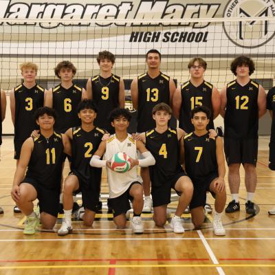Mother Margaret Mary Team History: Our team played to a 3-1 record in the regular season before defeating St. Francis Xavier in straight sets, followed by a 5 set win over Strathcona Christian in the semi-finals. We defeated Louis St. Laurent in a 5 set game to win the Metro Division 2 championship.
