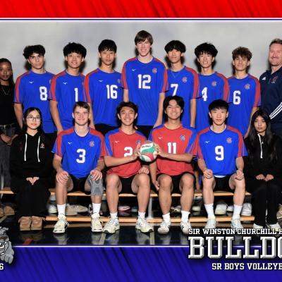 Sir Winston Churchill (Calgary) Team History: Road to the Championship The Sr. Boys Volleyball team started the season strong, earning third place at the Dino Tournament. In playoffs, they played with confidence and intensity, sweeping both the quarterfinals and semifinals. Their resilience and determination earned them a spot in the City Finals and a berth to Provincials. A season full of challenges became a story of hard work, comeback strength, and playing together as one team.